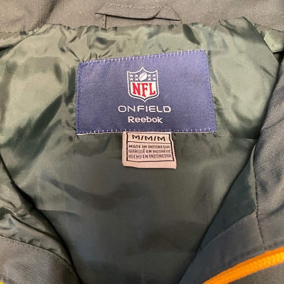 Greenbay Packers Reebok Half Zip Pullover - Picture 2 of 7